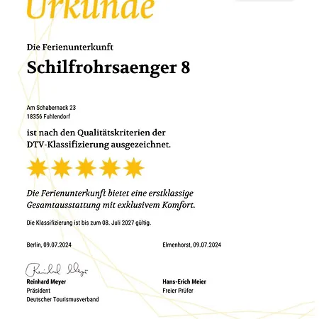Дом отдыха Schilfrohrsaenger 8
